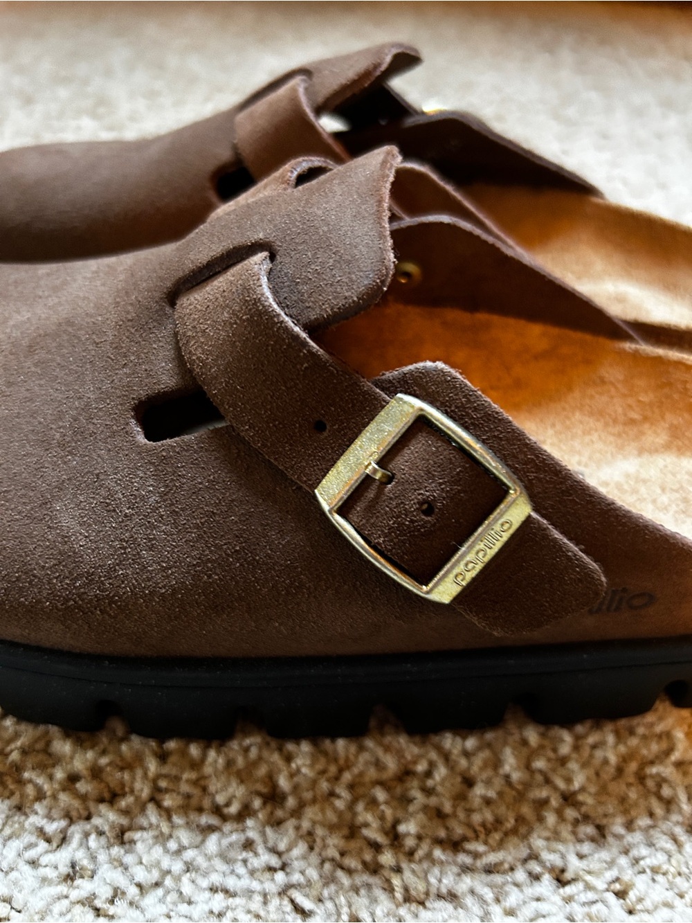 Birkenstocks Women’s Papillio Boston Chunky in Dark Tea Size 8-8.5 - Picture 6 of 7